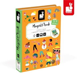 法国Janod 游戏磁铁书-四季