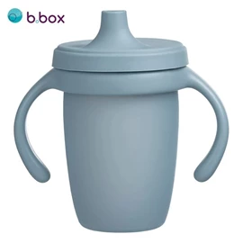 澳洲b.box 矽膠鴨嘴學飲杯/ 海洋藍 240ml