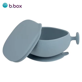 澳洲b.box 全矽膠吸盤碗連蓋/ 海洋藍