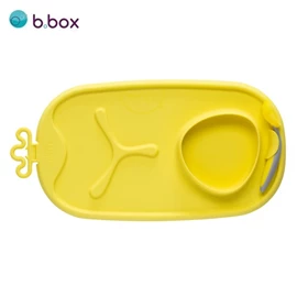 澳洲b.box roll + go 随行矽胶餐垫连喂食匙/ 黄色