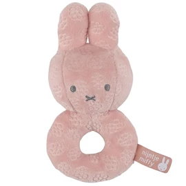 Tiamo 嬰兒布質搖鈴/ Miffy 花朵系列 粉紅