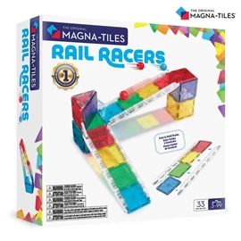 Magna-Tiles 磁力积木-赛道滑行套装 33片