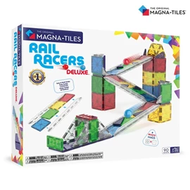 Magna-Tiles 磁力积木-赛道滑行豪华套装 90片
