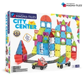 Magna-Tiles 磁力积木-城市中心套装 110片