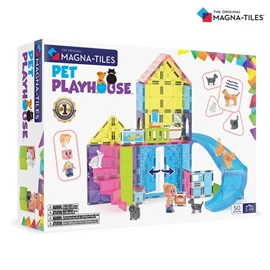 Magna-Tiles 磁力积木-宠物游乐屋套装 50片