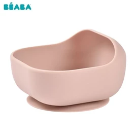 法国BEABA 矽胶吸盘学习碗/ 粉红