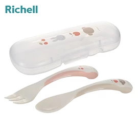 日本Richell TLI 婴儿喂食匙叉套装连收纳盒/ Miffy