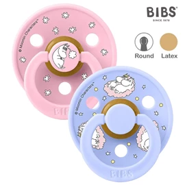 丹麥BIBS Colour 圓形乳膠安撫奶嘴/ 6-18M 兩件裝 姆明甜夢