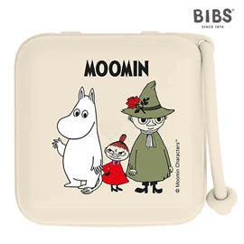 丹麥BIBS 奶嘴收納盒/ 姆明 象牙色
