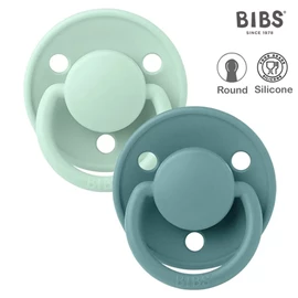 丹麥BIBS De Lux 圓形矽膠安撫奶嘴/ 0-18M 兩件裝